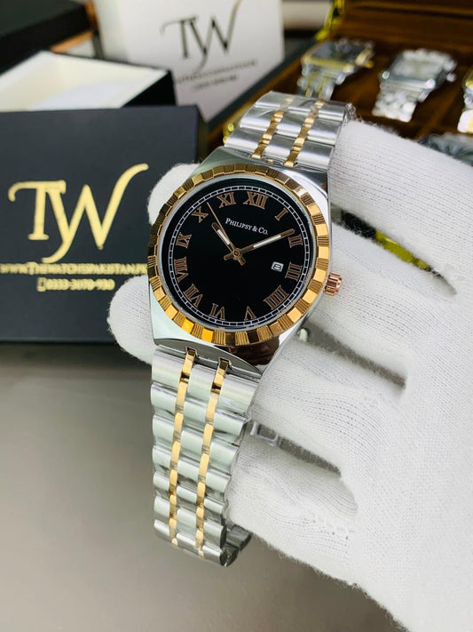 Copper Two Tone Black Dial