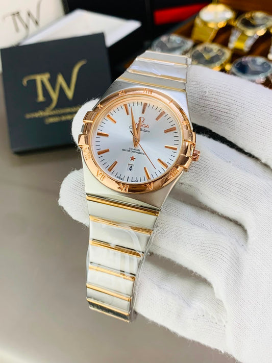 Copper Two Tone White Dial
