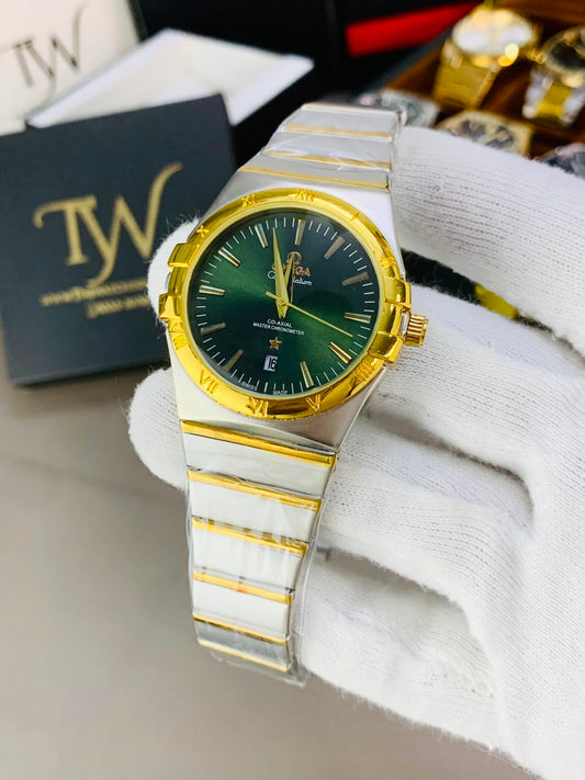 Golden Two Tone Green Dial