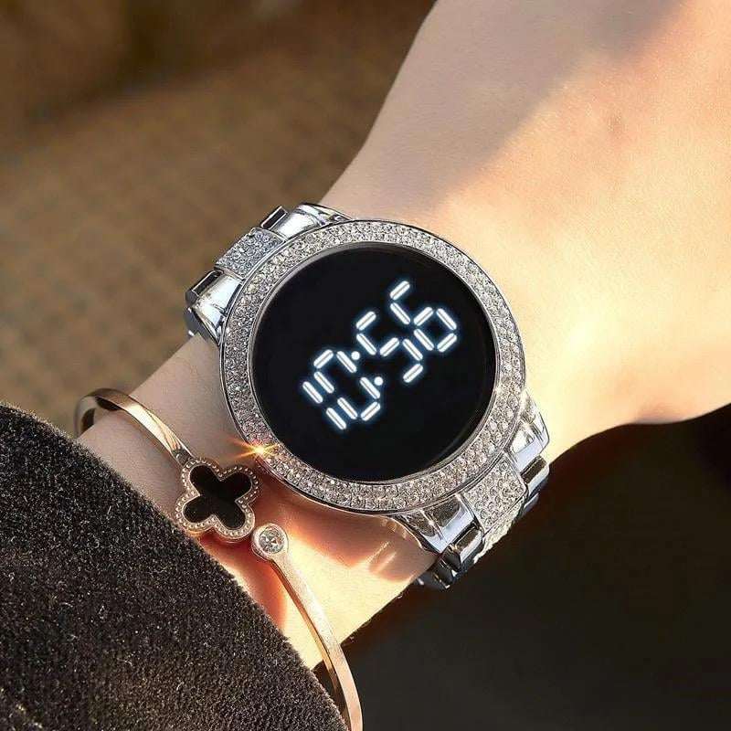 Led Watch For Her Silver