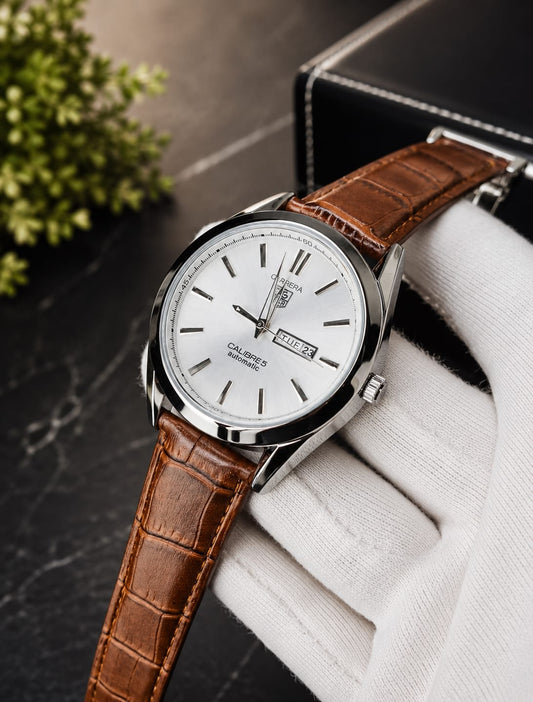 Day Date Tag Men Watch In Brown !