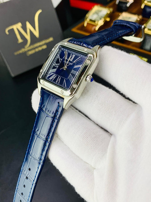 Cartier Santos In Blue