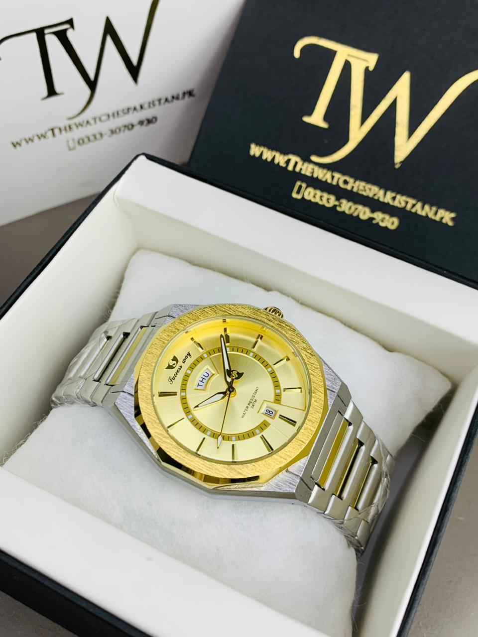 Day & Date Two Tone Golden Dial !