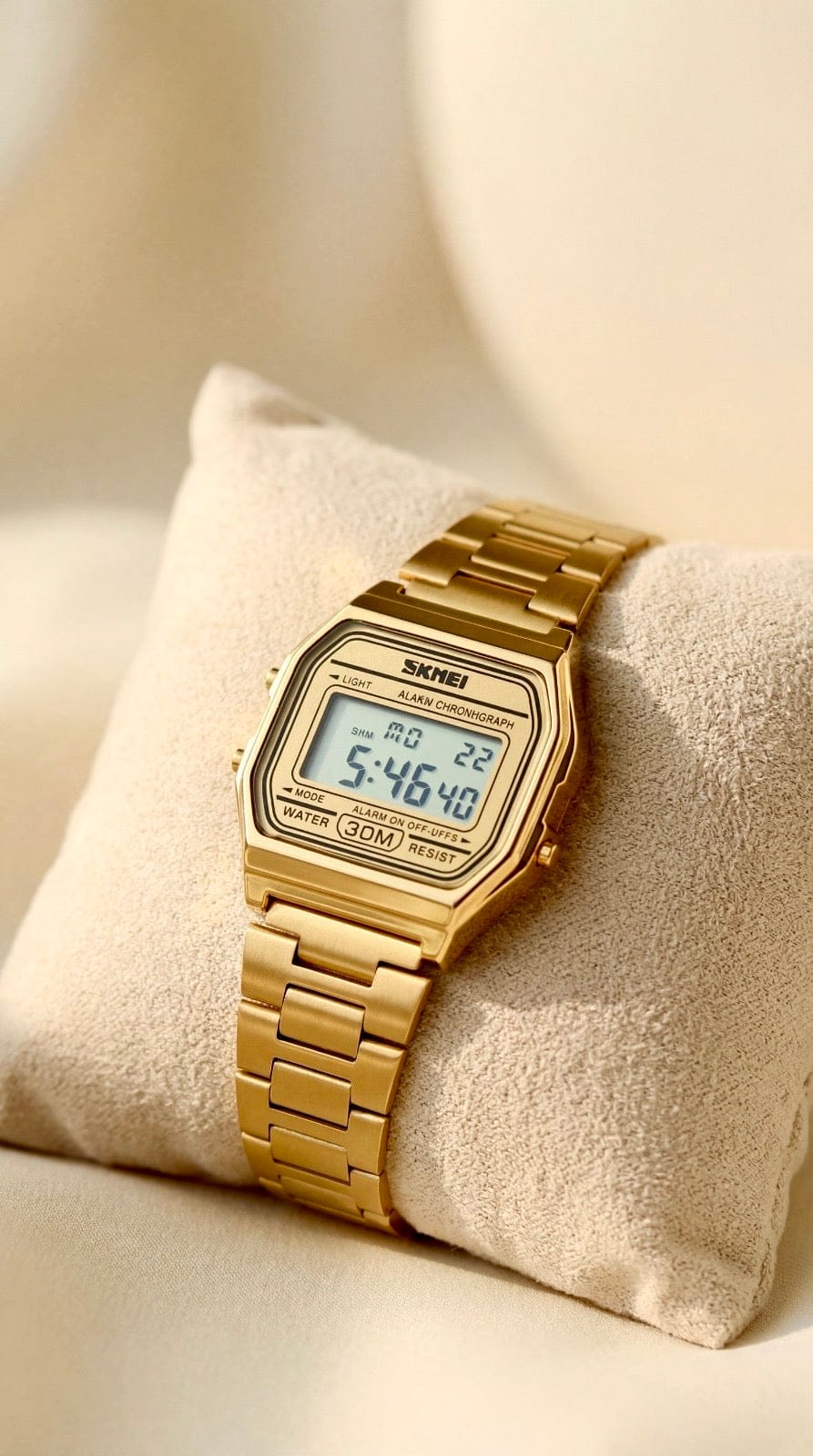 Skmei Original Digital Watch Golden