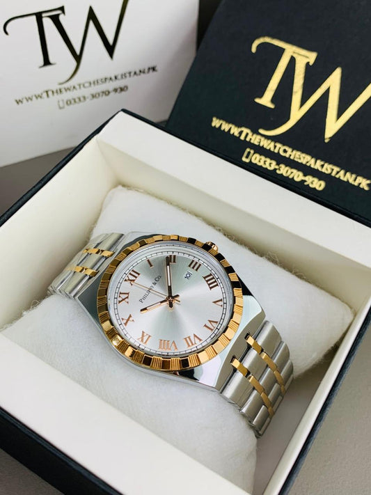 Copper Two Tone White Dial