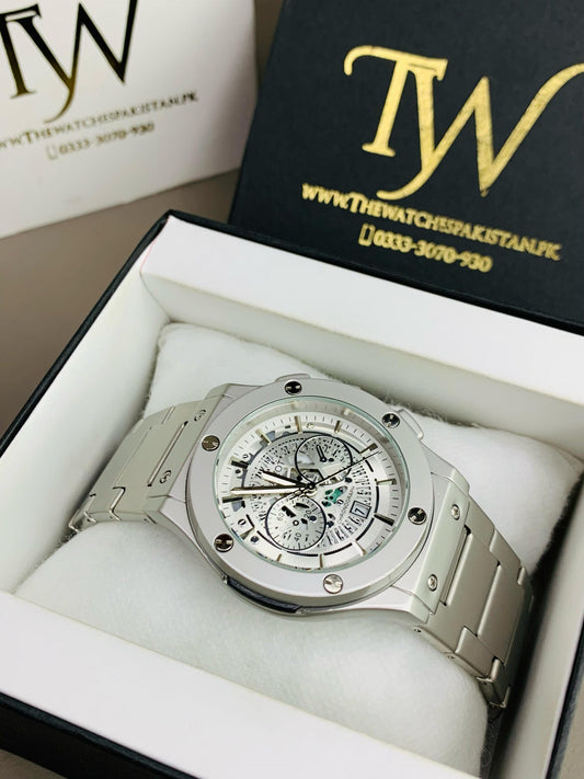 HB Spider Silver Dial