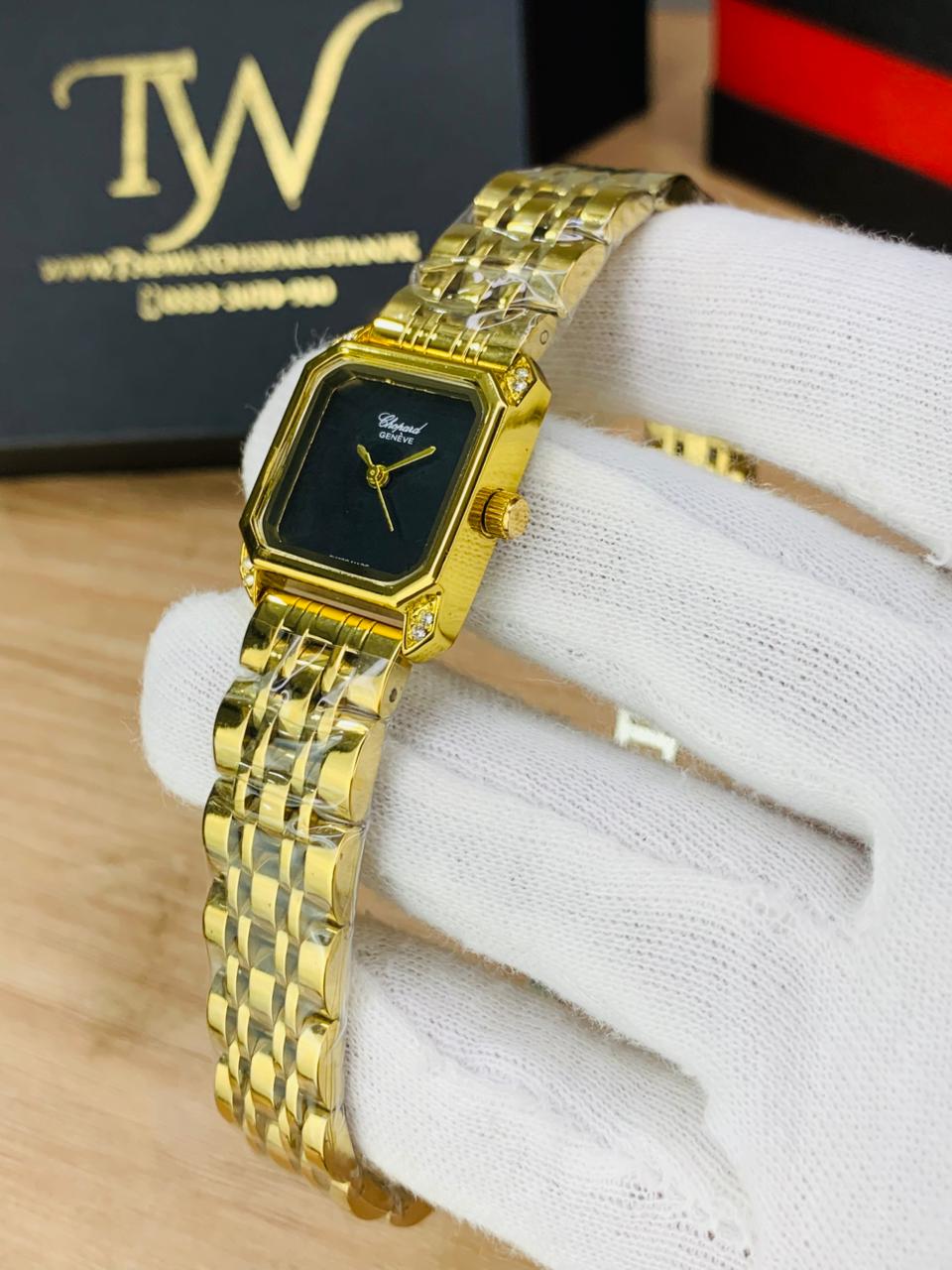 Chopard Square Golden Black