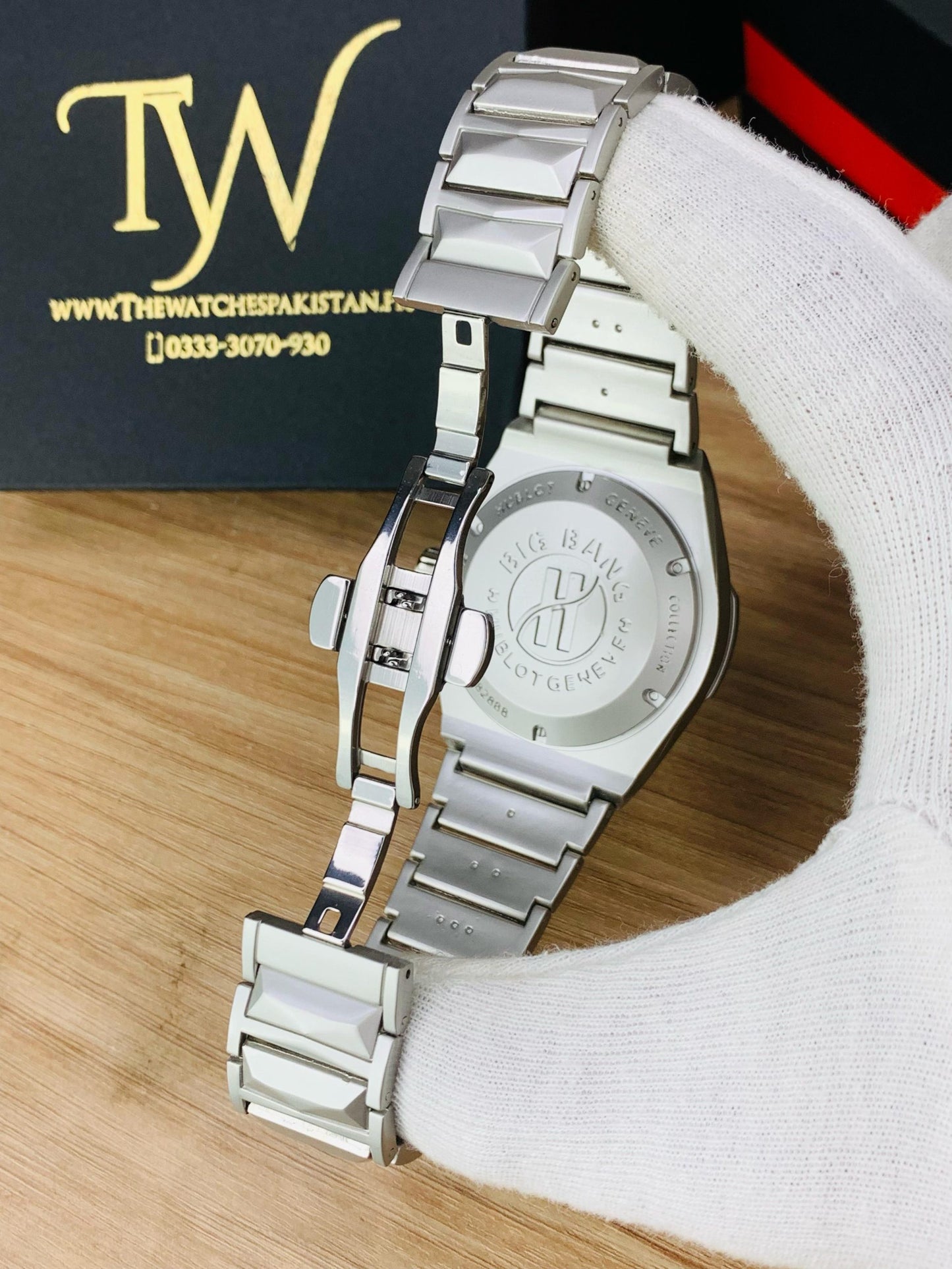 HB Diamond Cut Black Dial