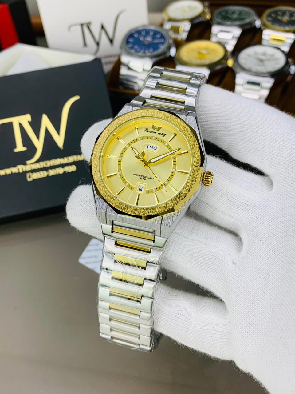 Day & Date Two Tone Golden Dial !