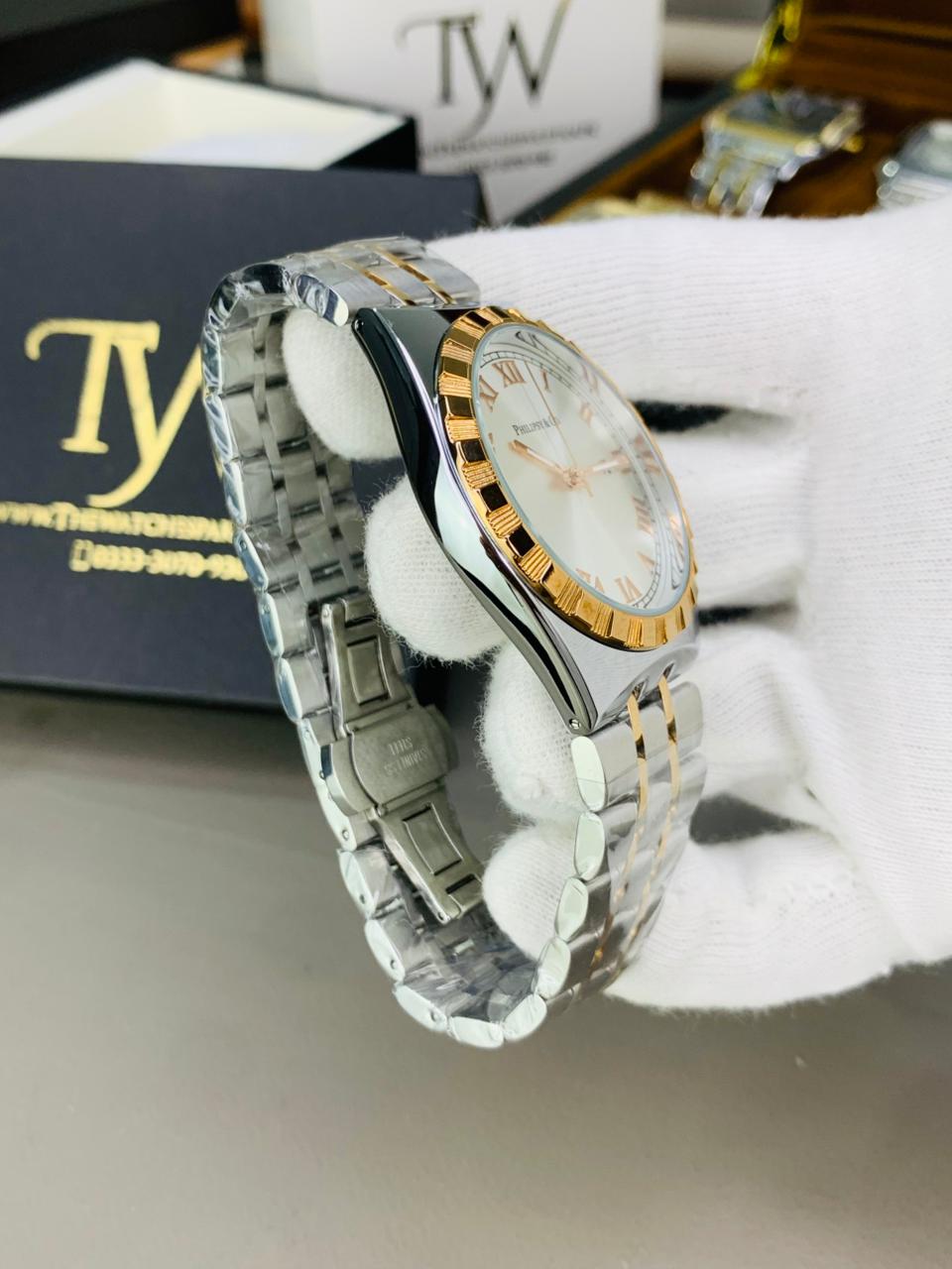 Copper Two Tone White Dial