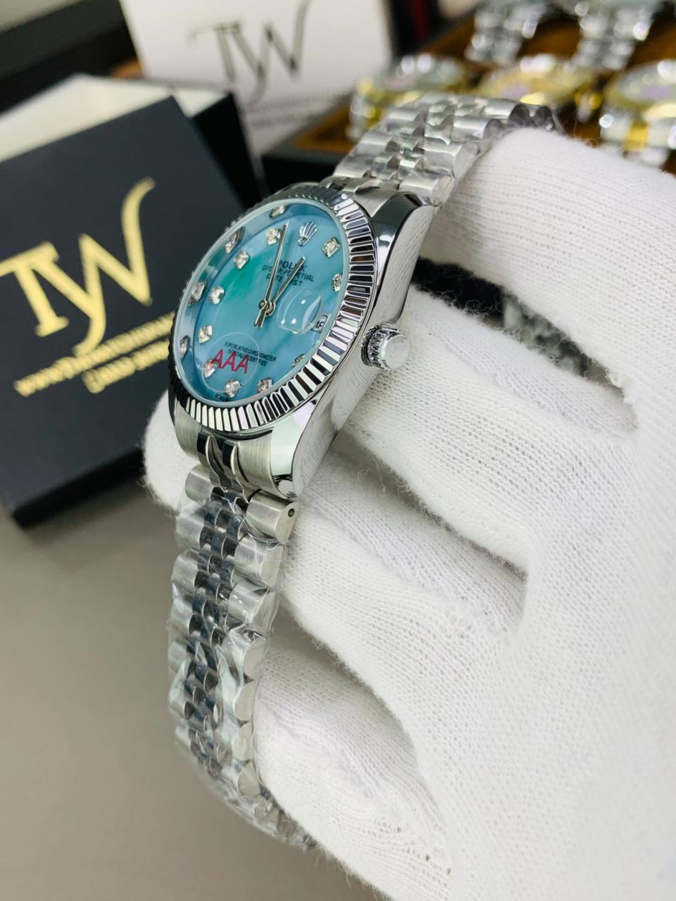 Silver Chain Tiffany Dial