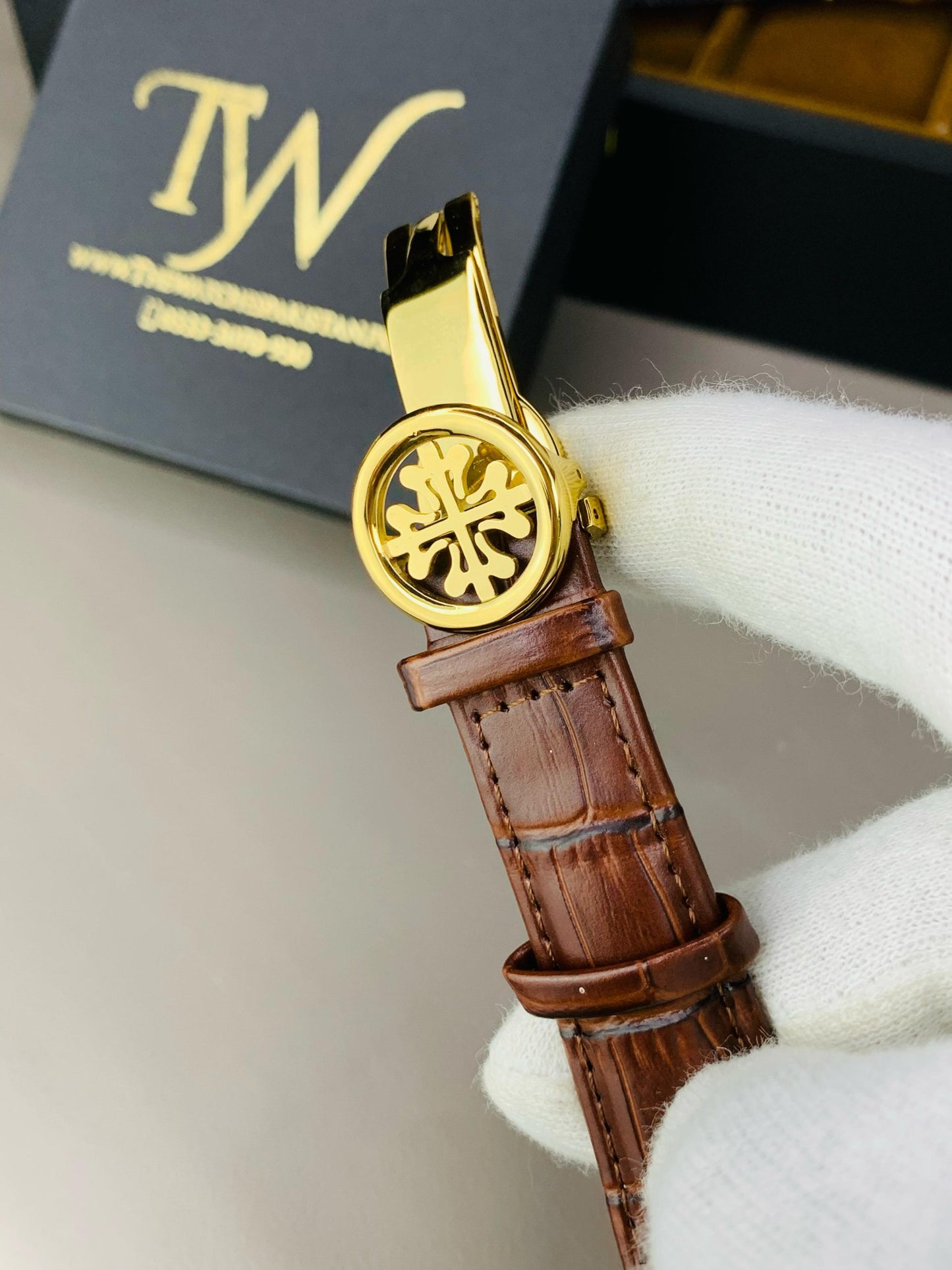 PP-Golden Case Brown Dial