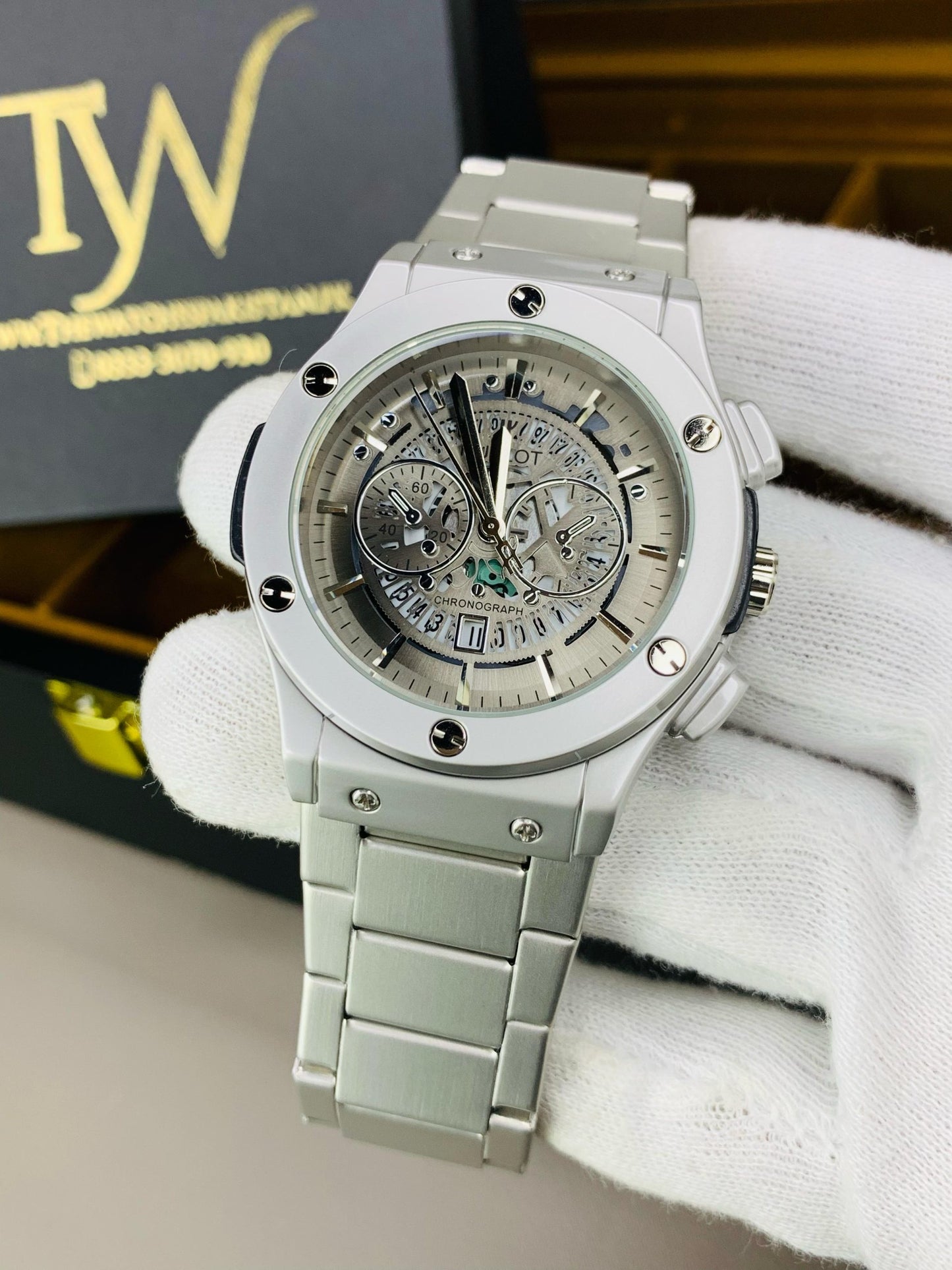 HB Spider Grey Dial