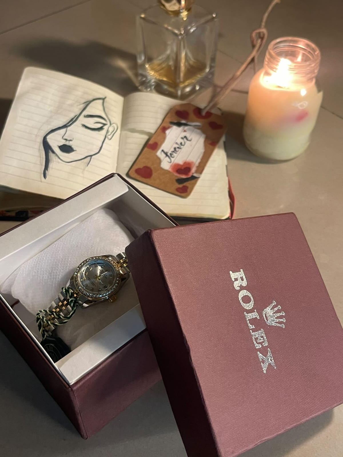 Stylish Two Tone For Her Mini Dial