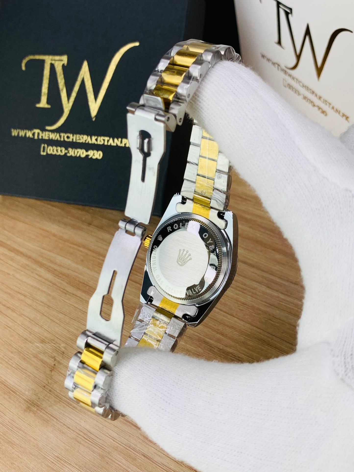 Rlx12 Diamond For Women Two Tone Golden
