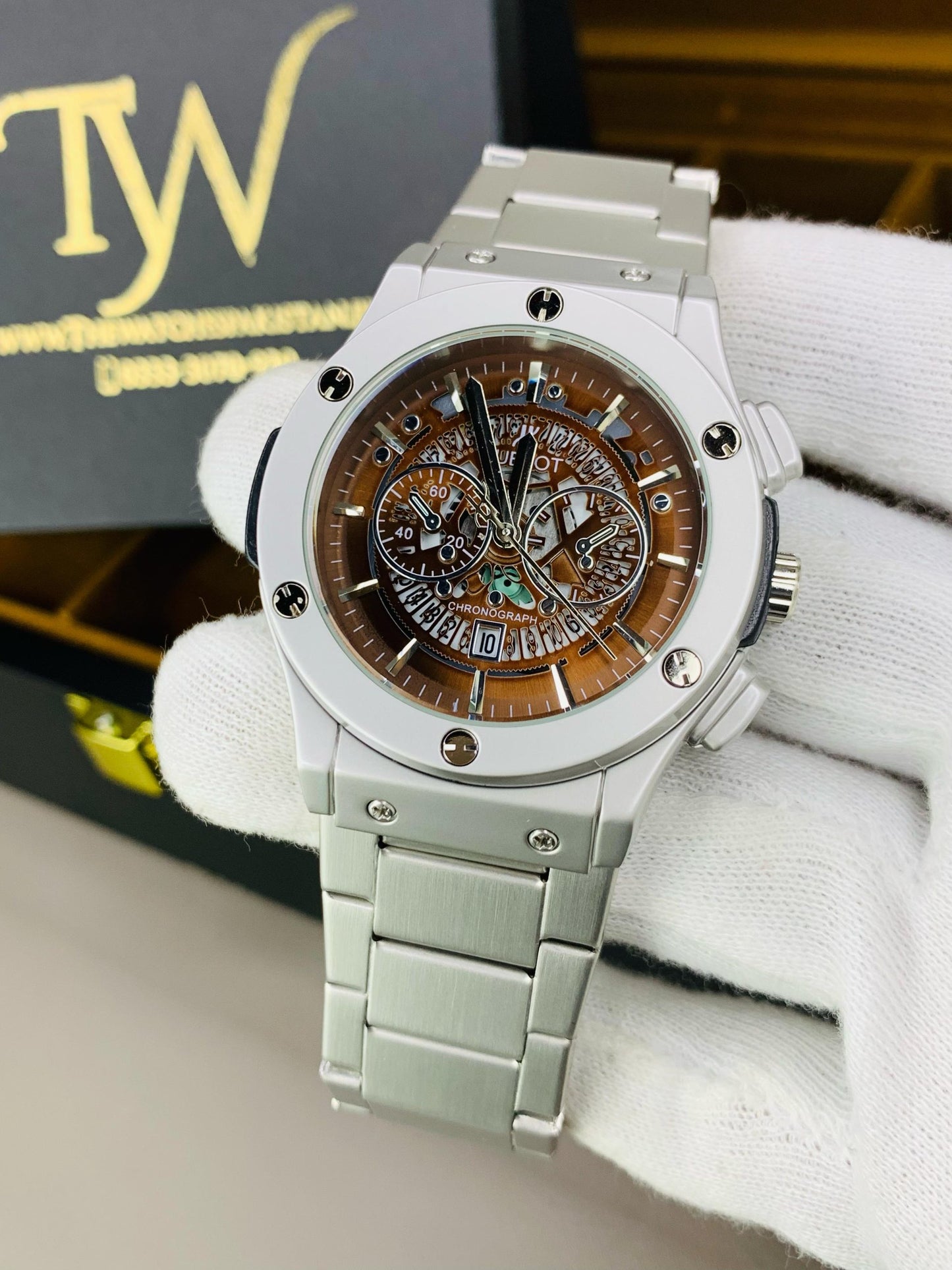 HB Spider Brown Dial