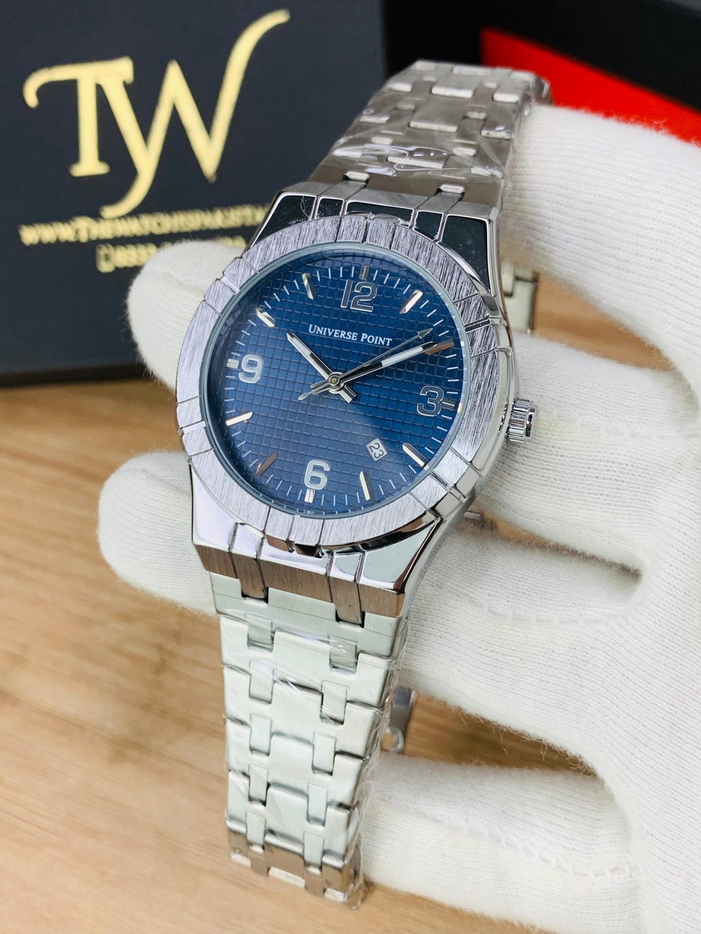 Silver With Blue Dial !