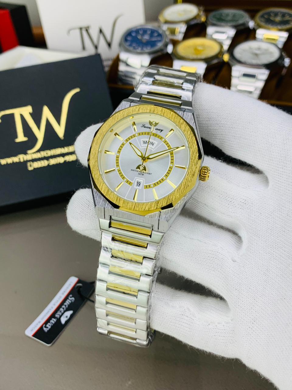 Day & Date Two Tone White Dial !