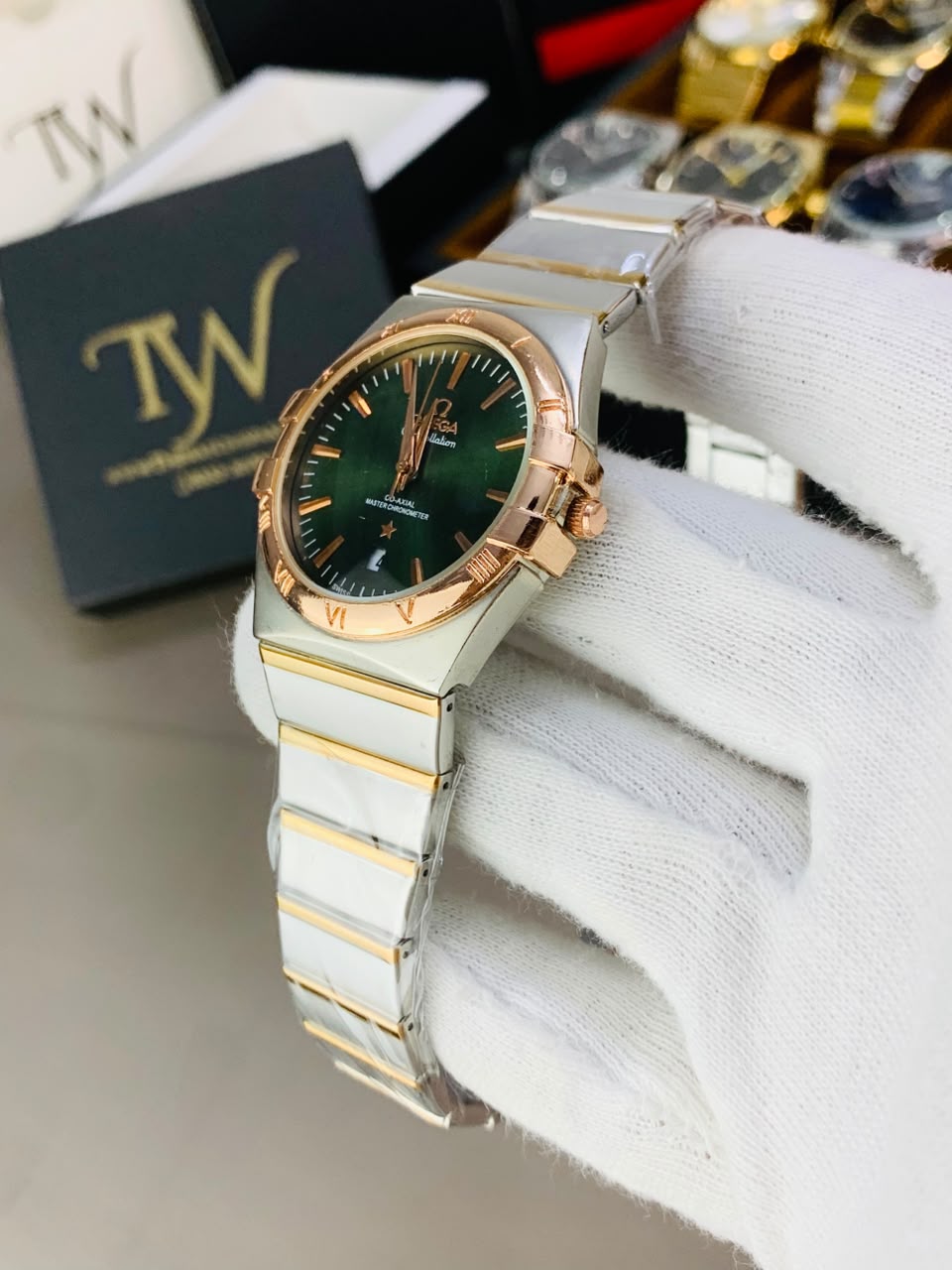 Copper Two Tone Green Dial