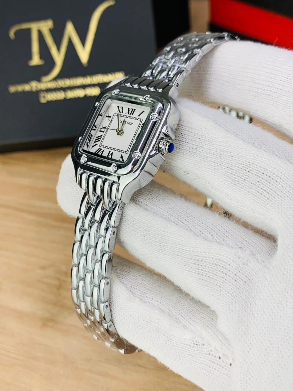 Cartier Square Mini Dial Full Silver