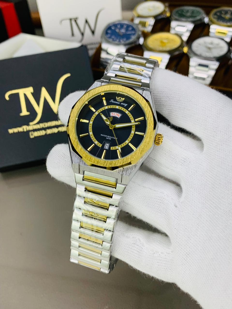 Day & Date Two Tone Black Dial !