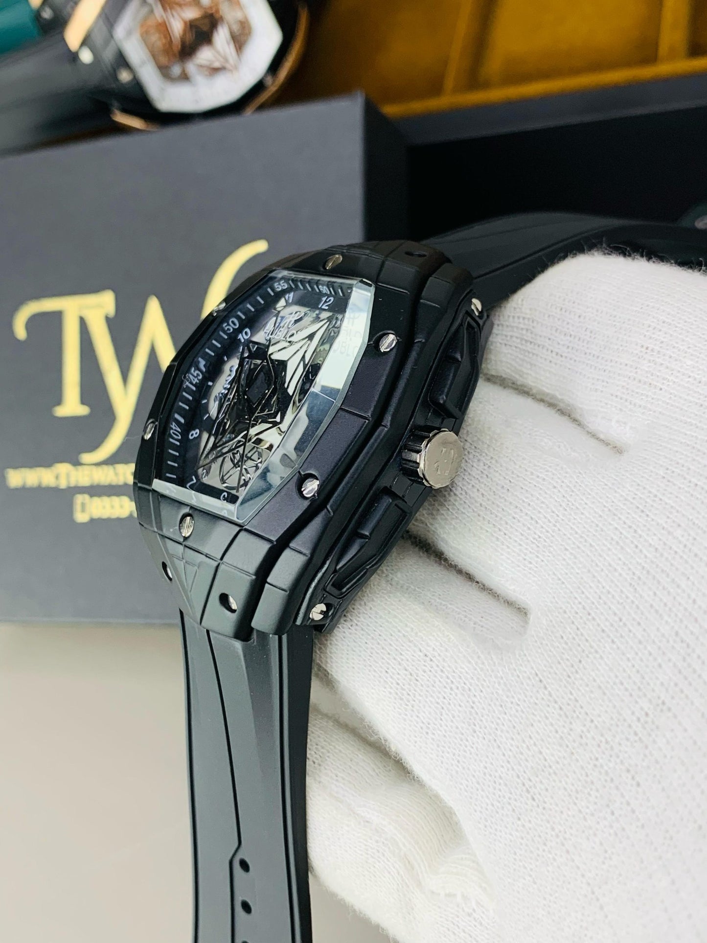 HB-Strap Watch Full Black !
