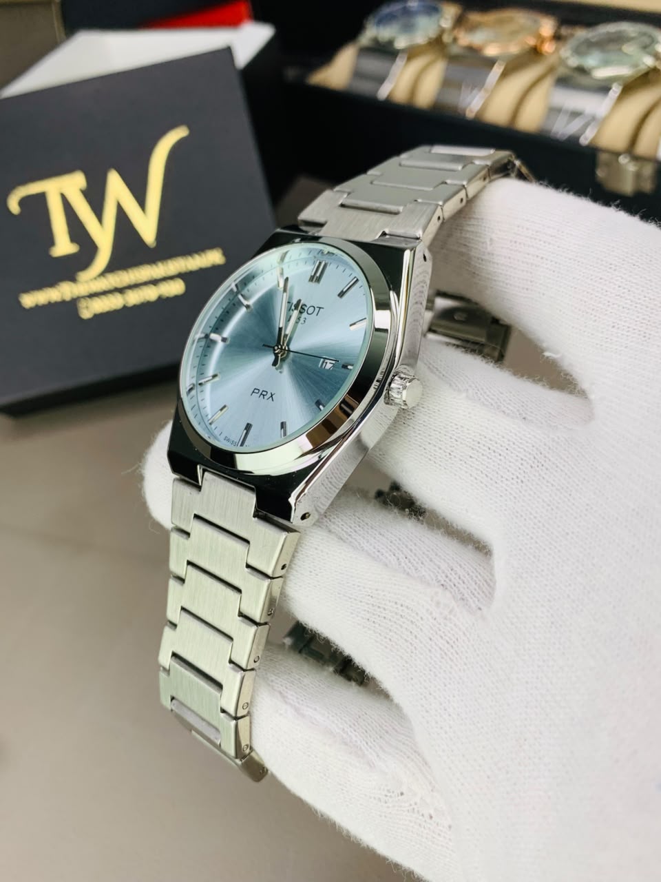 Prx Semi Auto Silver Tiffany Dial