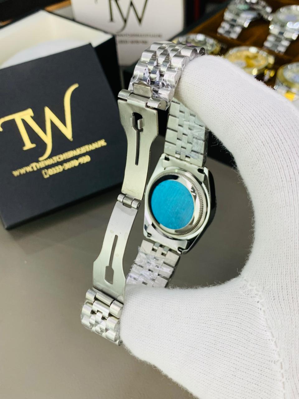 Silver Chain Tiffany Dial