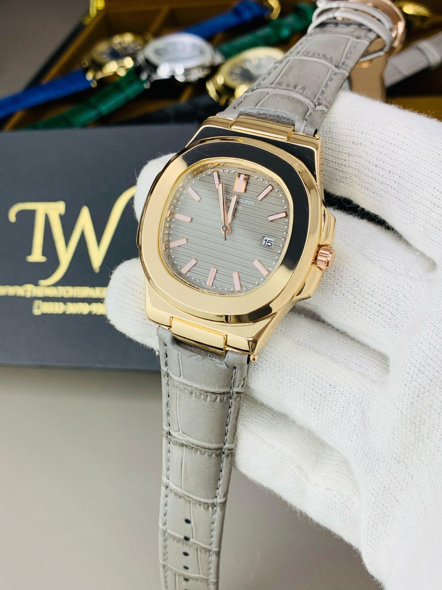 PP-Copper Case Grey Dial