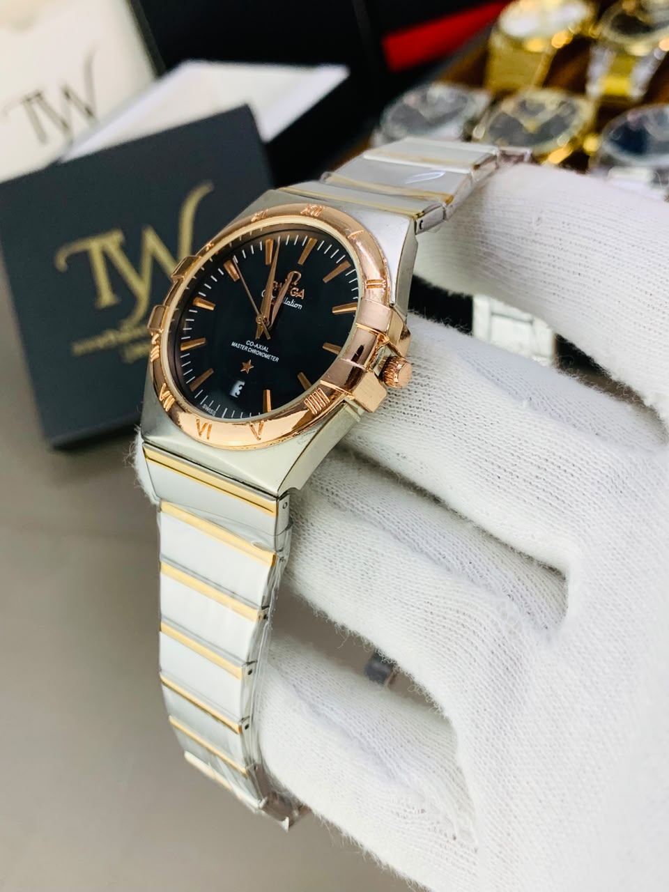 Copper Two Tone Black Dial