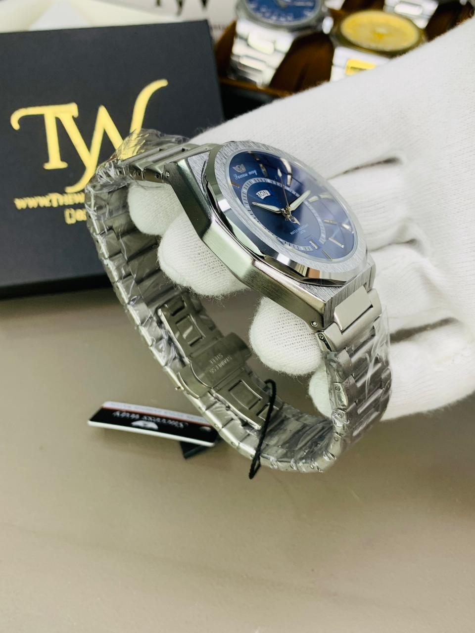 Day & Date Silver Blue !