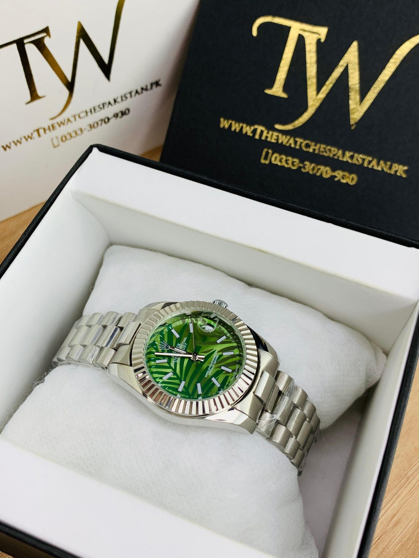 Rlx Texture Green Dial