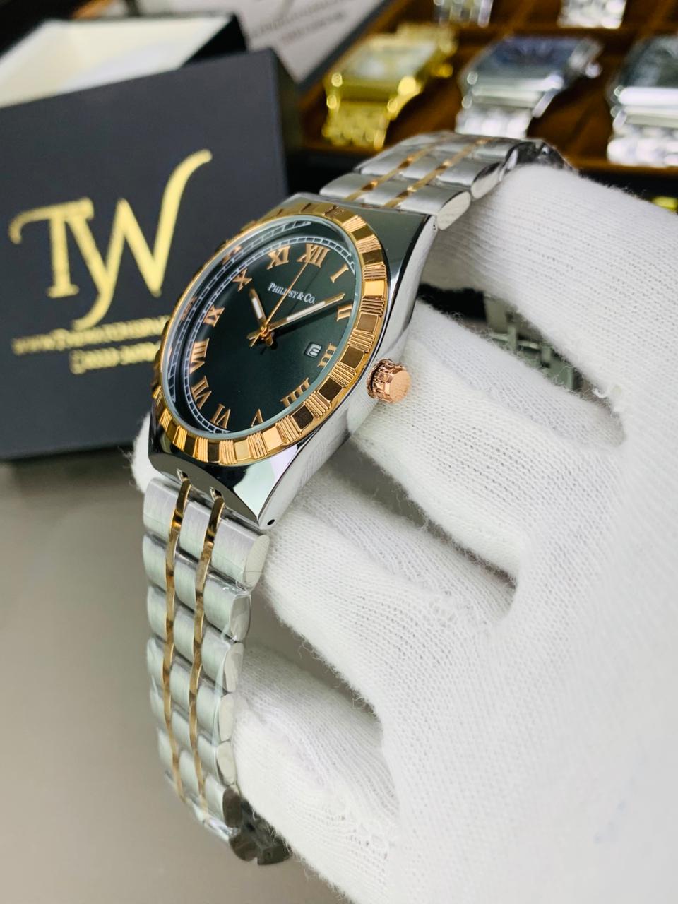 Copper Two Tone Green Dial
