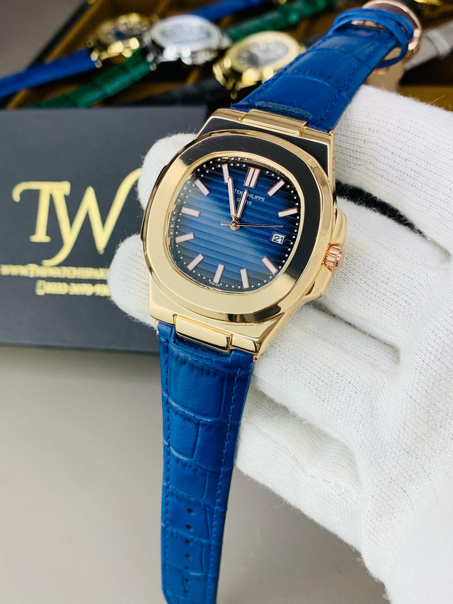 PP-Copper Case Blue Dial