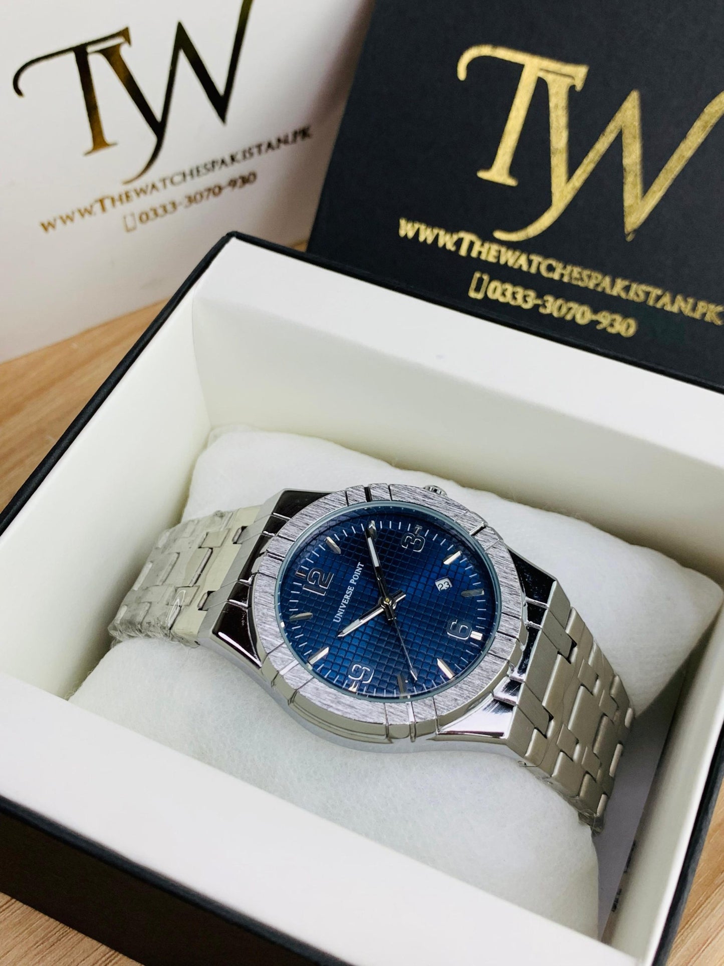 Silver With Blue Dial !