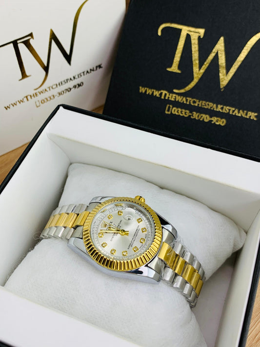 Rlx12 Diamond For Women Two Tone Golden