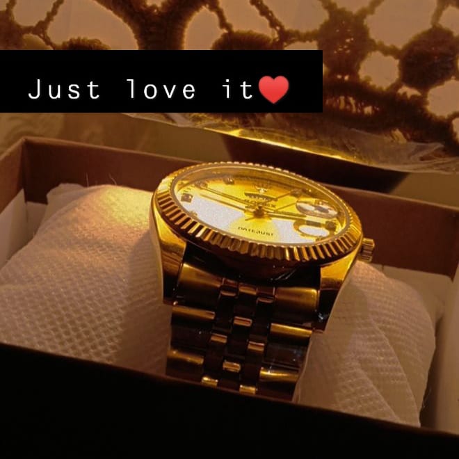 Golden Simple Dial ! For Her