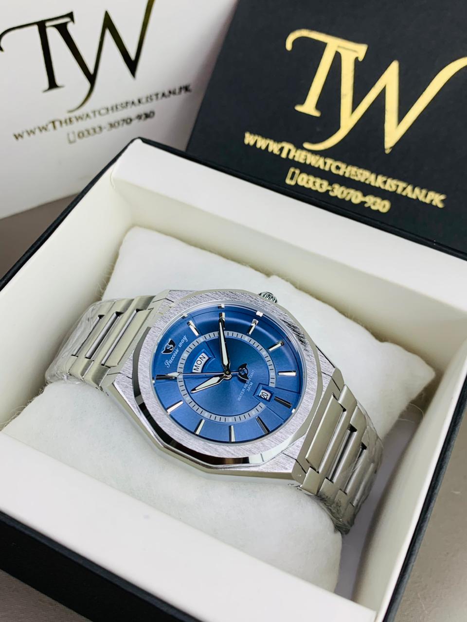 Day & Date Silver Blue !