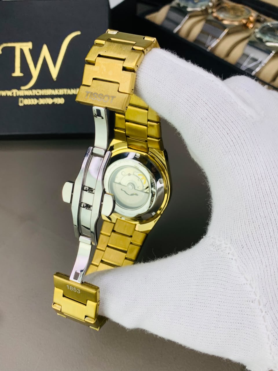 Prx Semi Auto Golden Black Dial