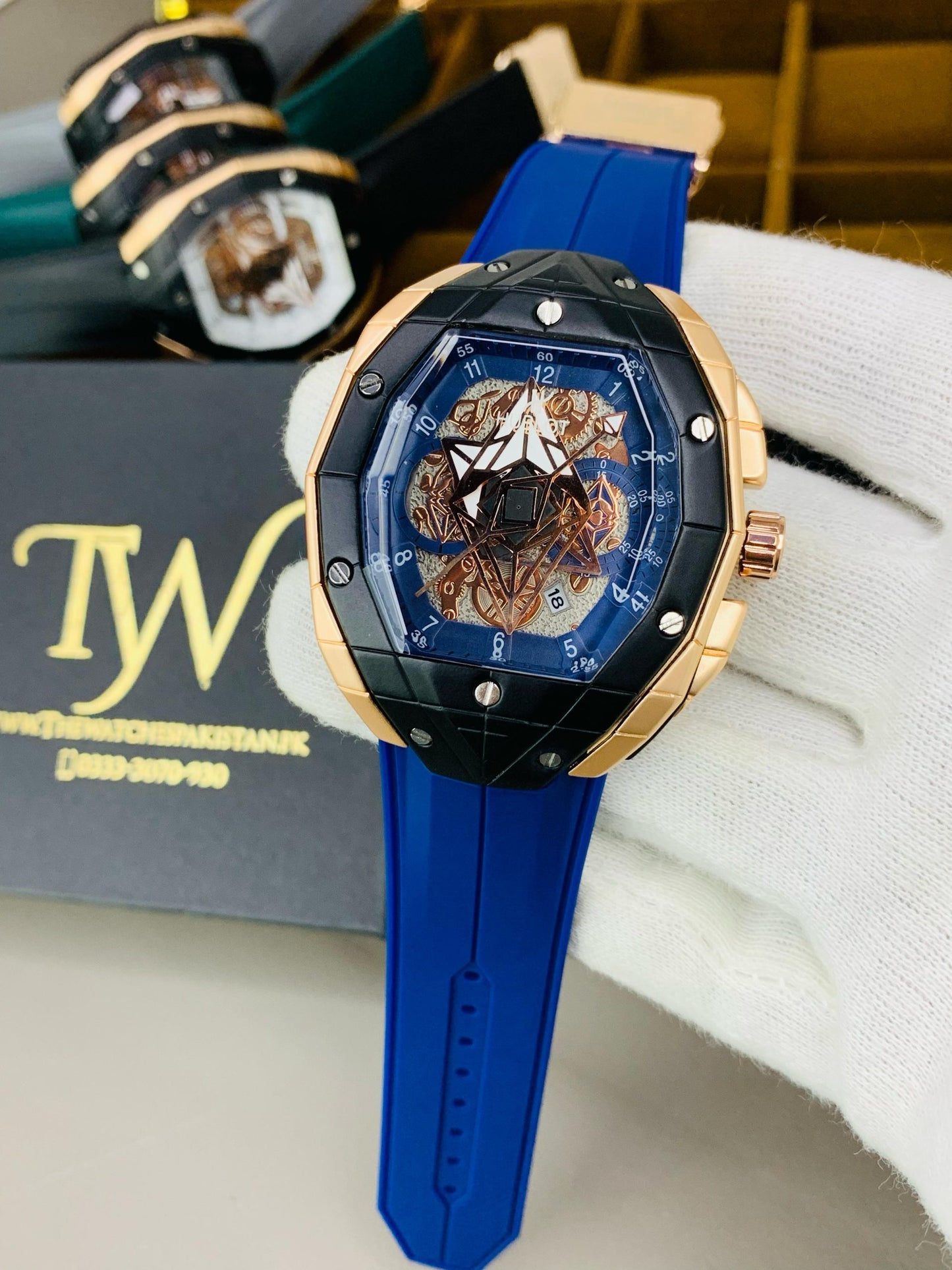 HB-Strap Watch Blue