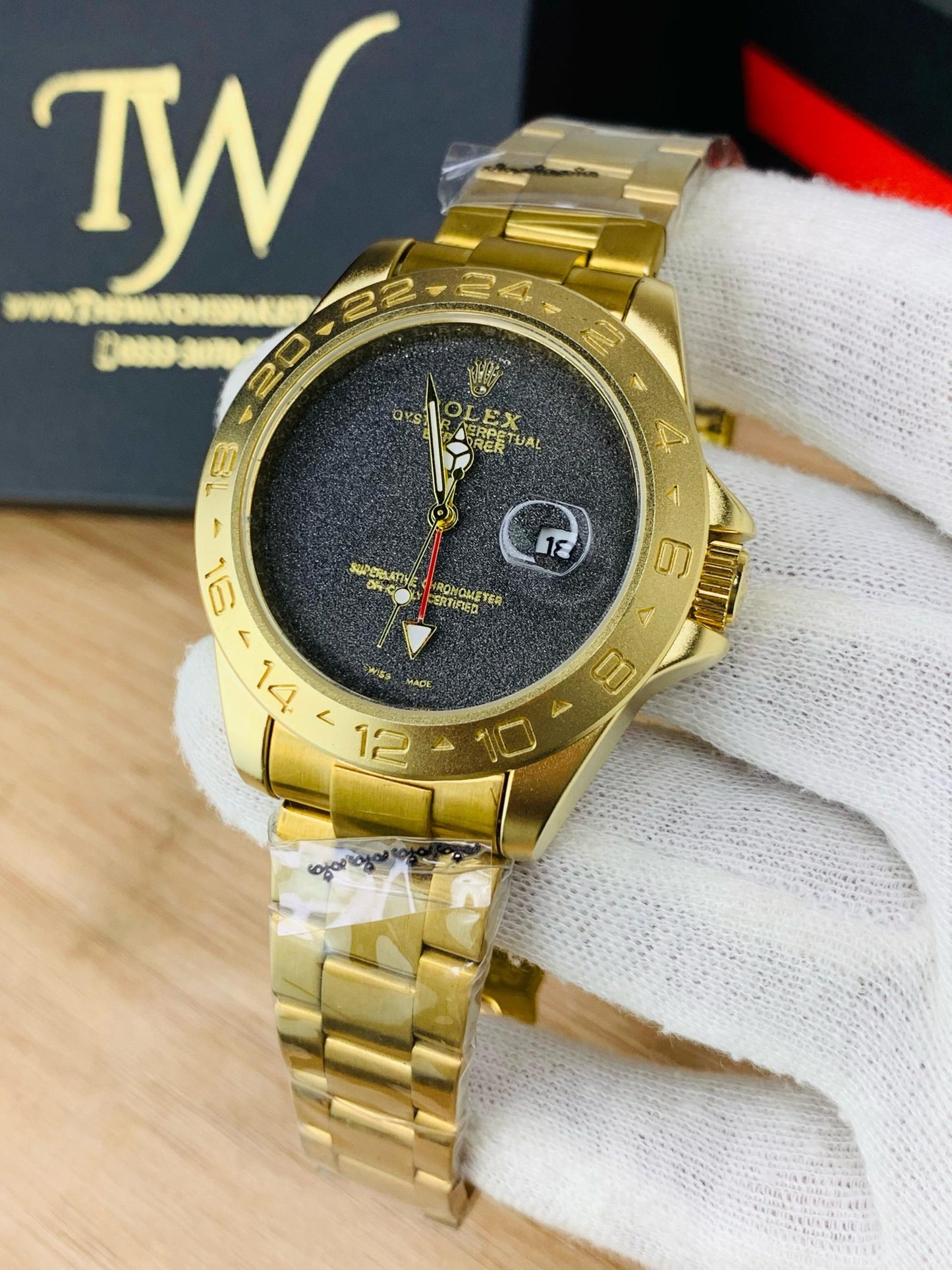 Golden With Black Dial