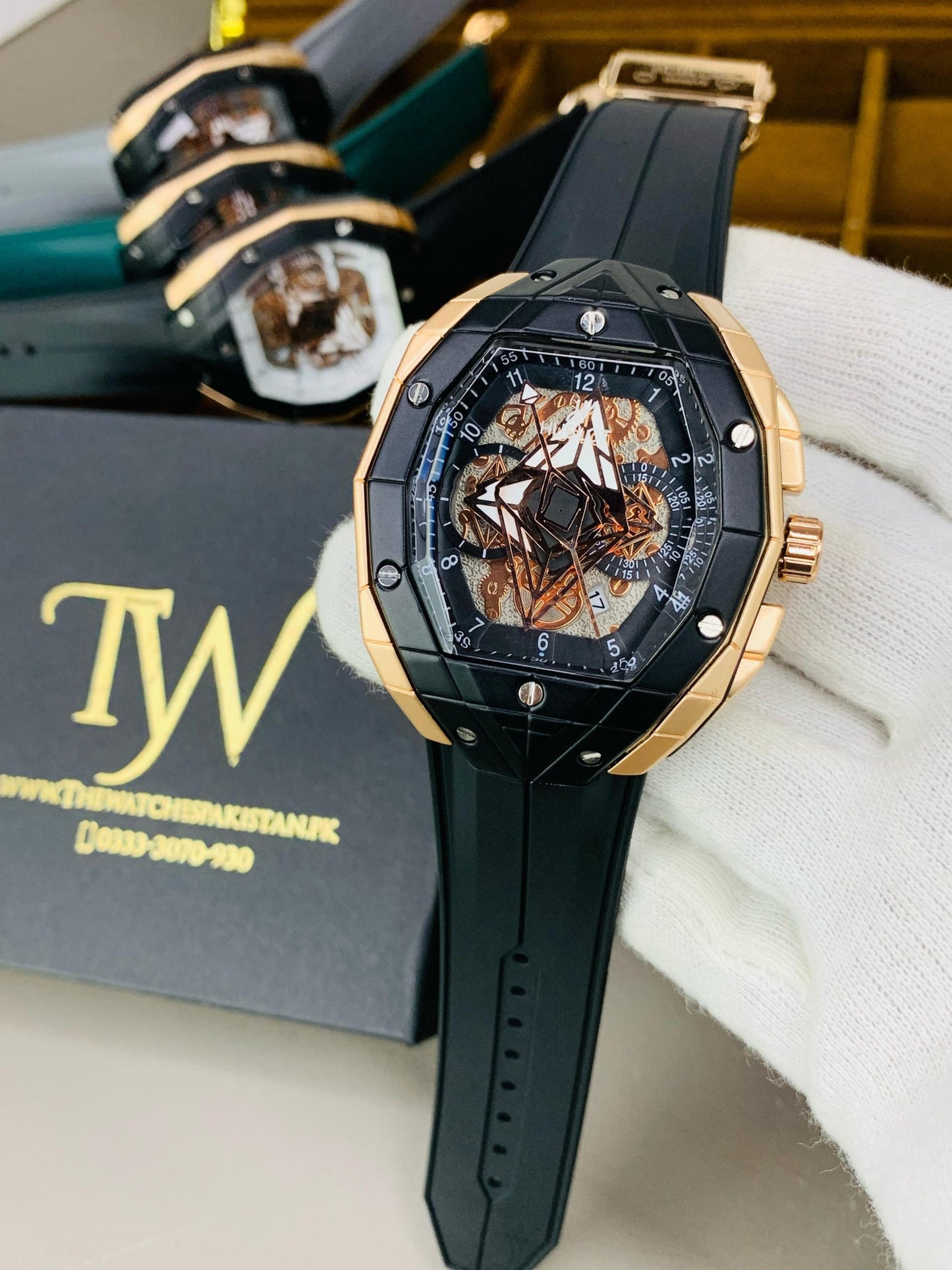 HB-Strap Watch Black Copper