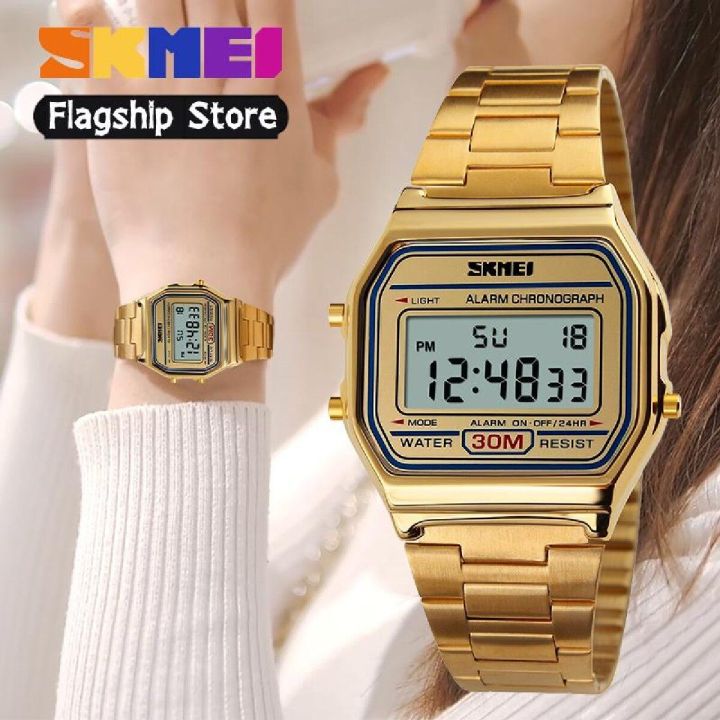 Vintage Vibes | Digital Golden Watch