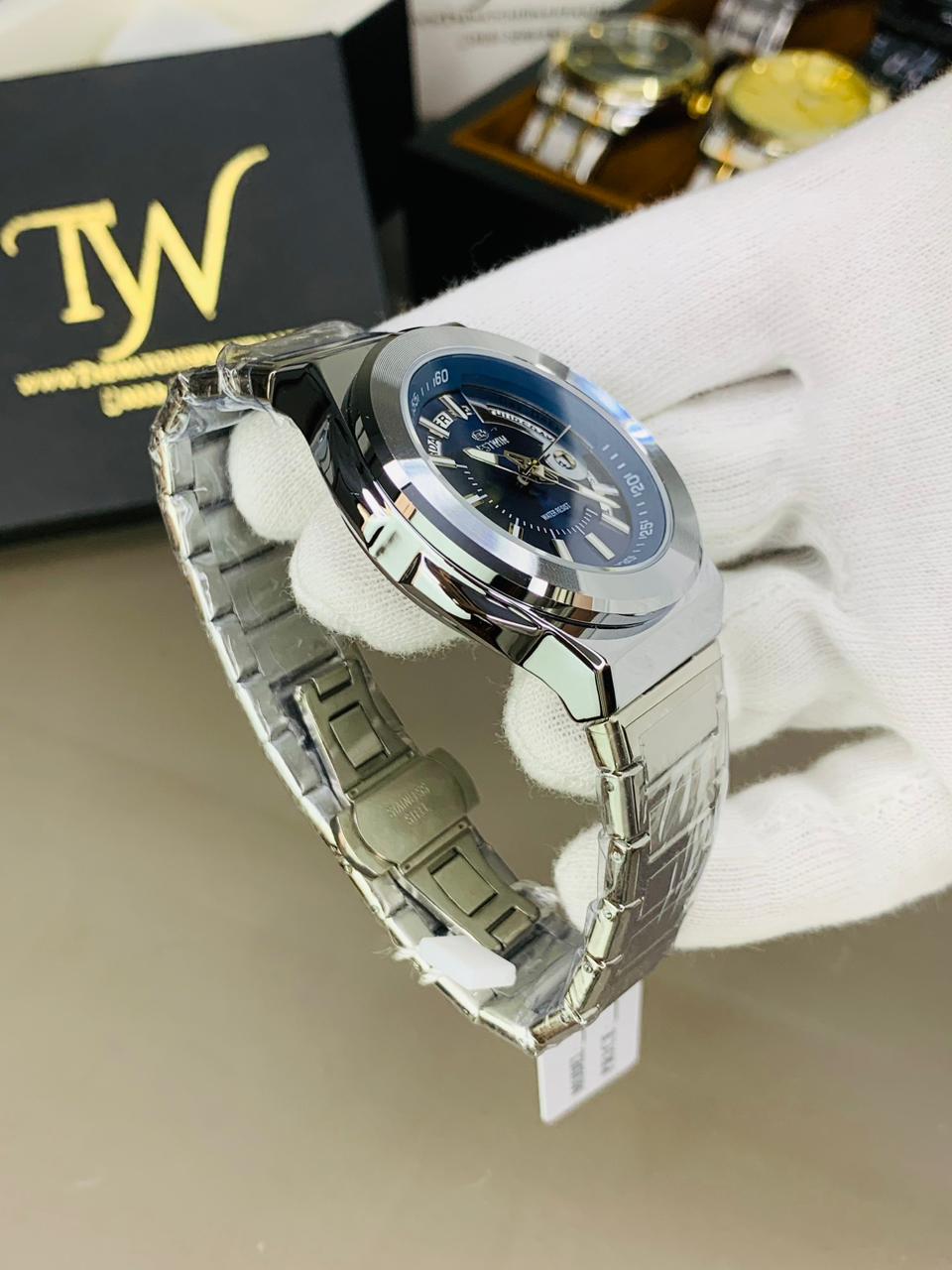 Day Date Bestwin Silver Blue