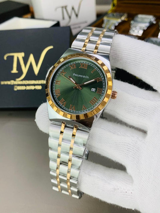 Copper Two Tone Green Dial