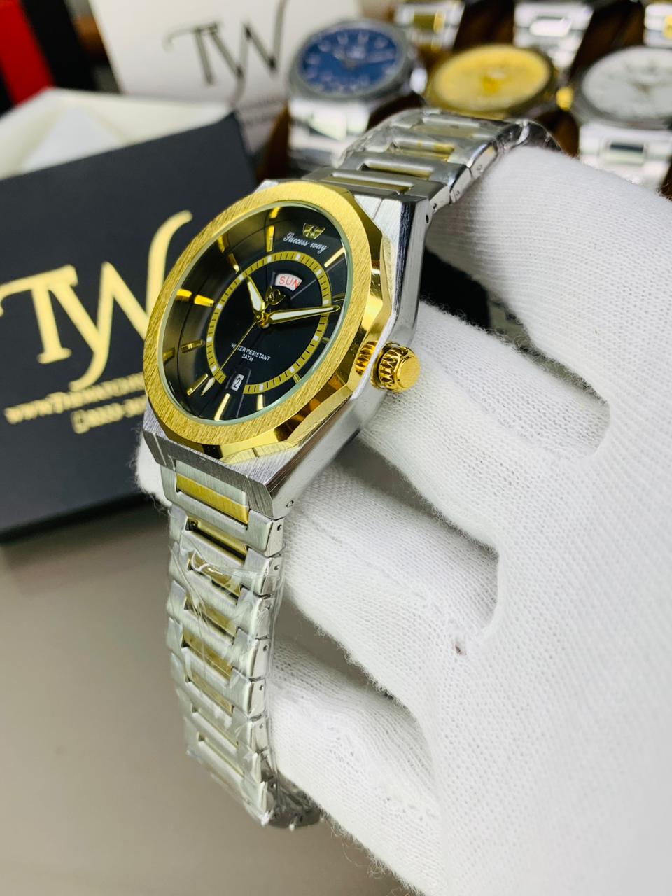 Day & Date Two Tone Black Dial !