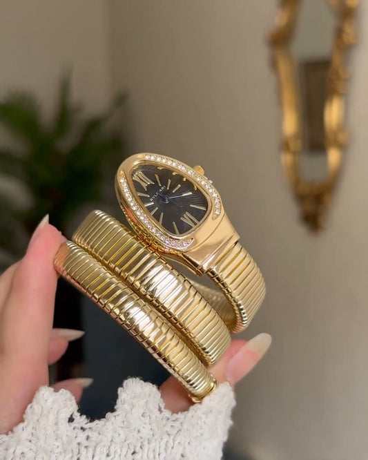 Bvlgari Serpenti Snack Watch Golden Black
