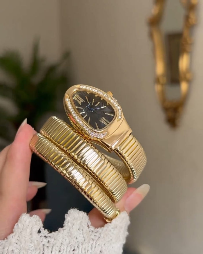 Bvlgari Serpenti Snack Watch Golden Black