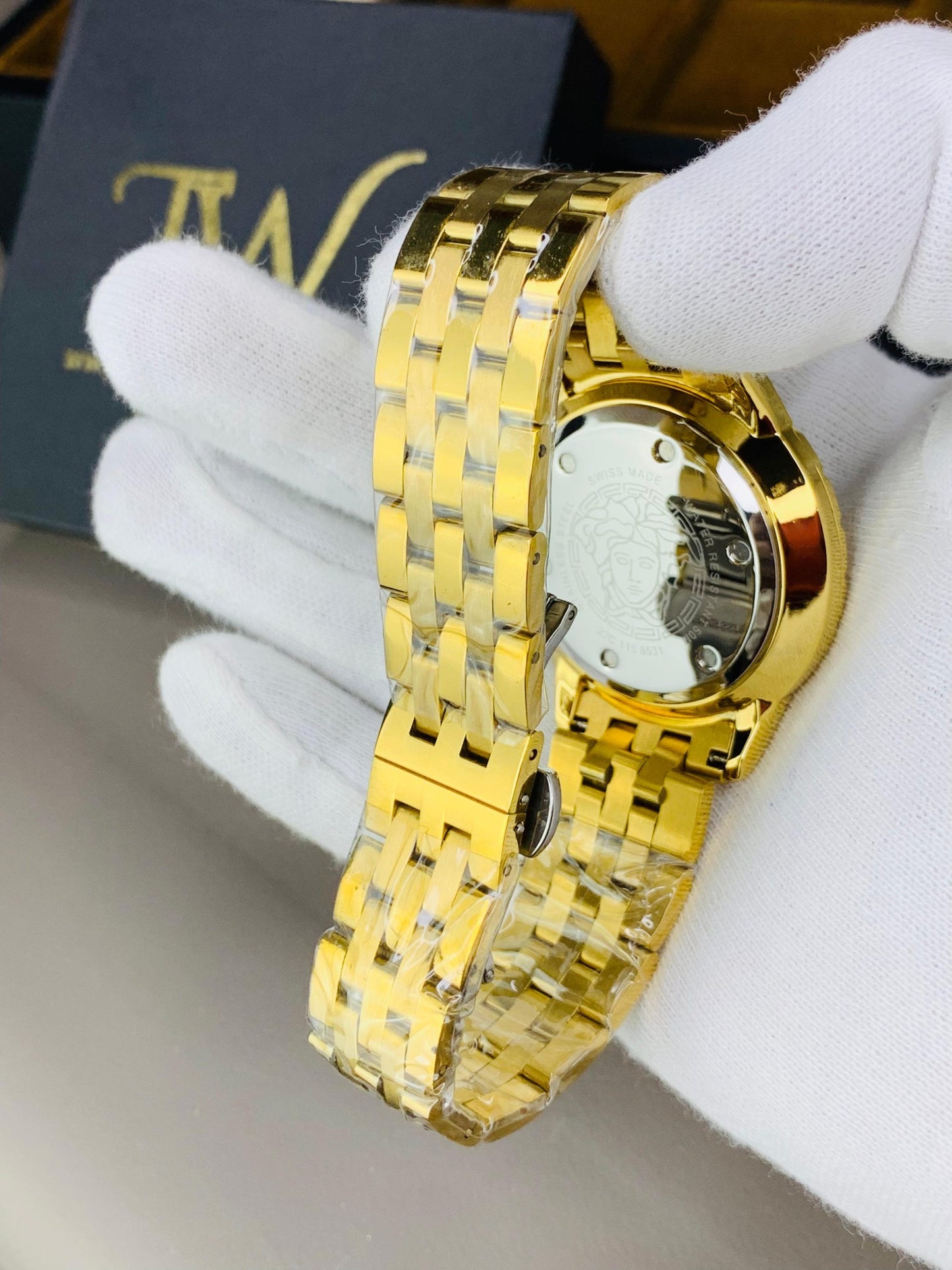 Premium AAA Men's Watch Golden With Black Dial