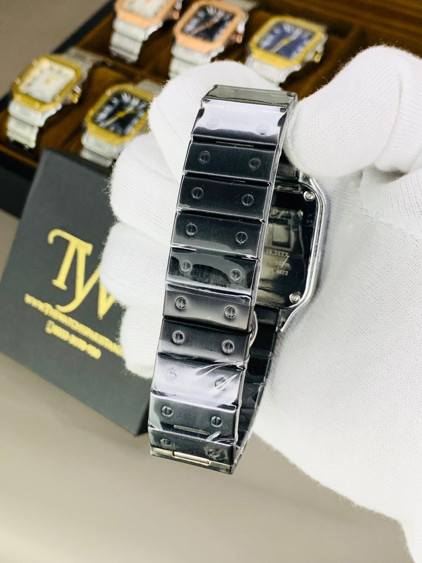 Square Dial Watch Full Black